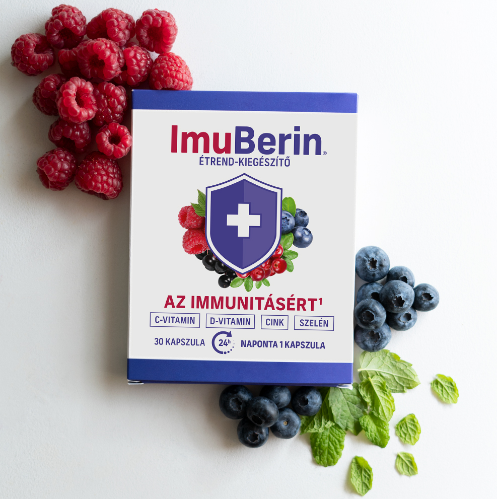 Natural Pharmaceuticals Imuberin® Kis csomagolású Imuberin® szeder és málna között.
